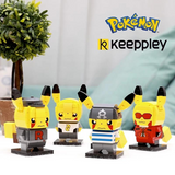 keeppley Pokémon Team Aqua Pikachu Kuppy Building Block Set-One Quarter